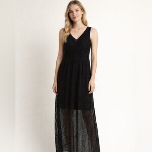 Emma & Michele Black Sleeveless Maxi Dress